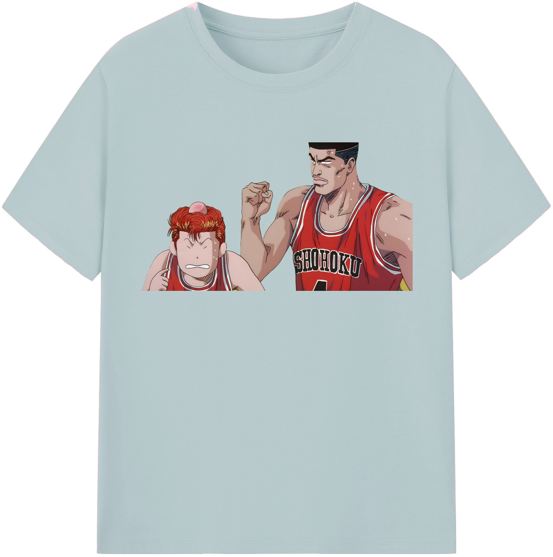 SLAM DUNK／スラムダンク 綿100％半袖Tシャツ（フロントプリント）